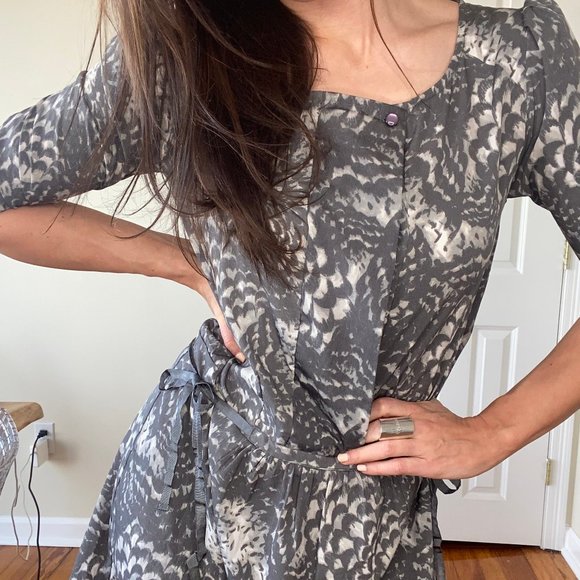 An'ge Grey Mini Dress (Size: 1) - Picture 1 of 5